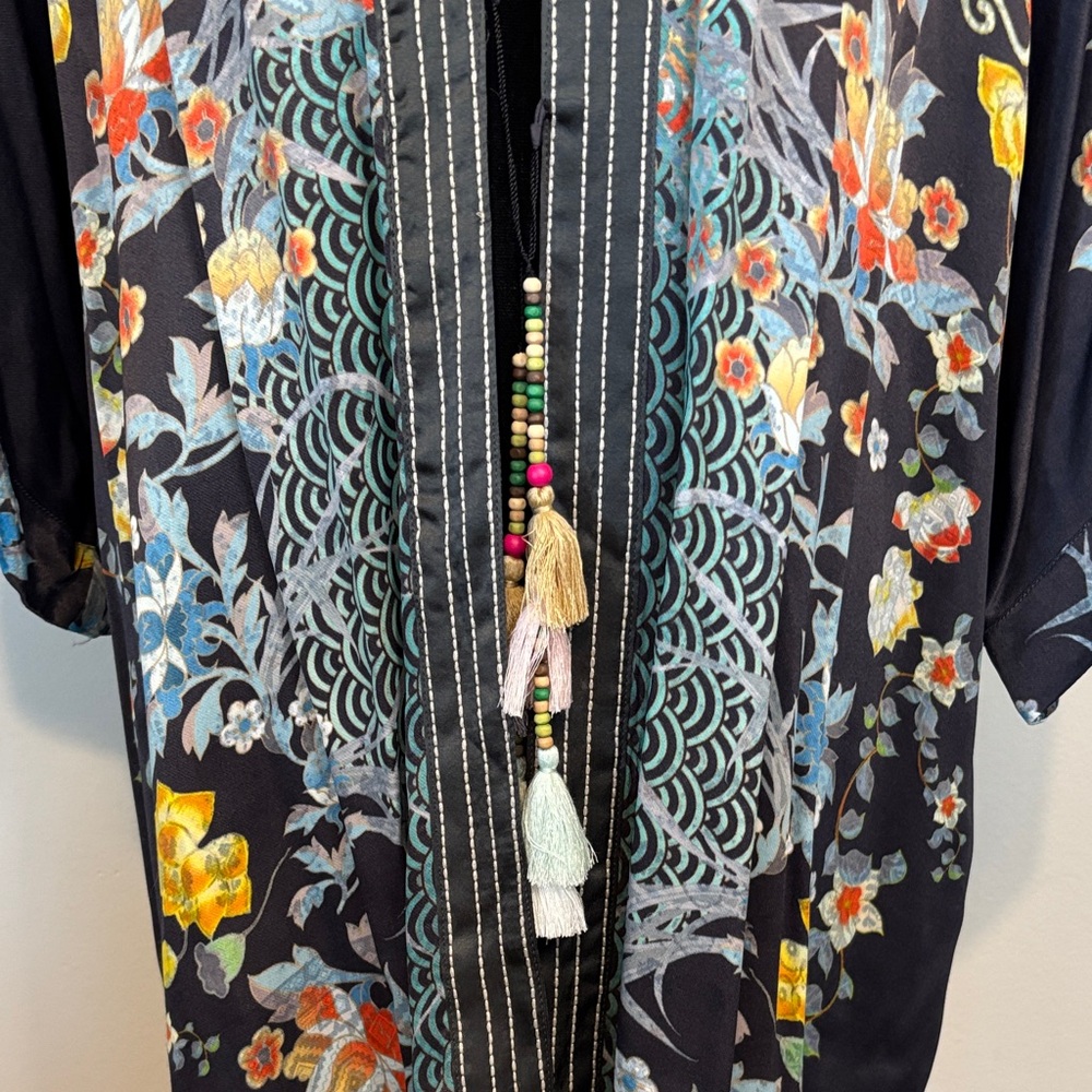 Johnny Was Multicolor Floral Cape - Picture 2 of 6